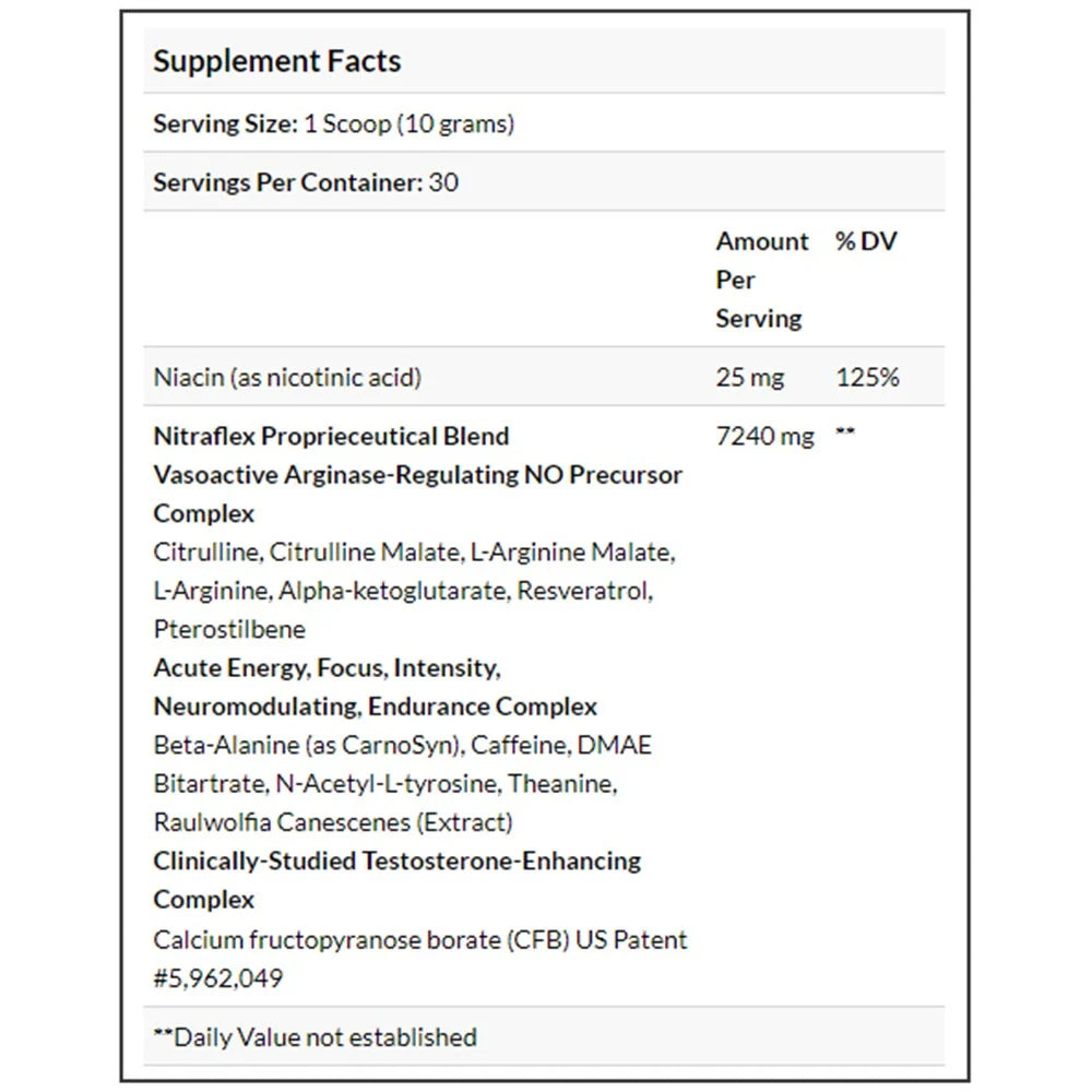 GAT Nitraflex Hyperemia & Testosterone Enhancing Powder