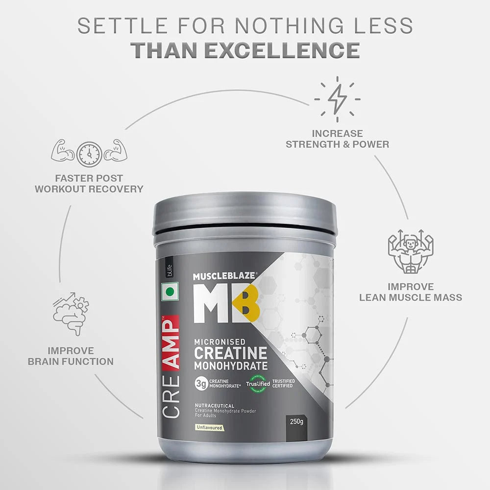 MuscleBlaze Creatine Monohydrate CreAMP