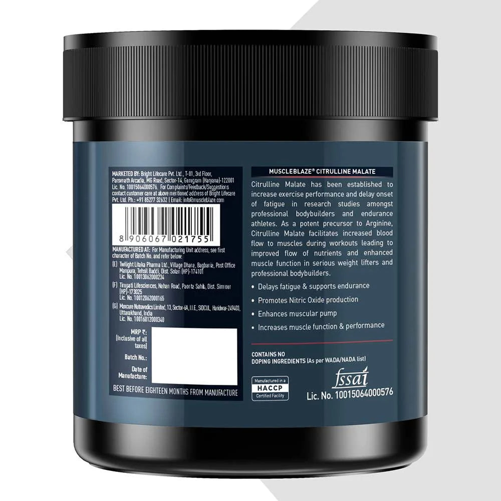 MuscleBlaze Citrulline Malate