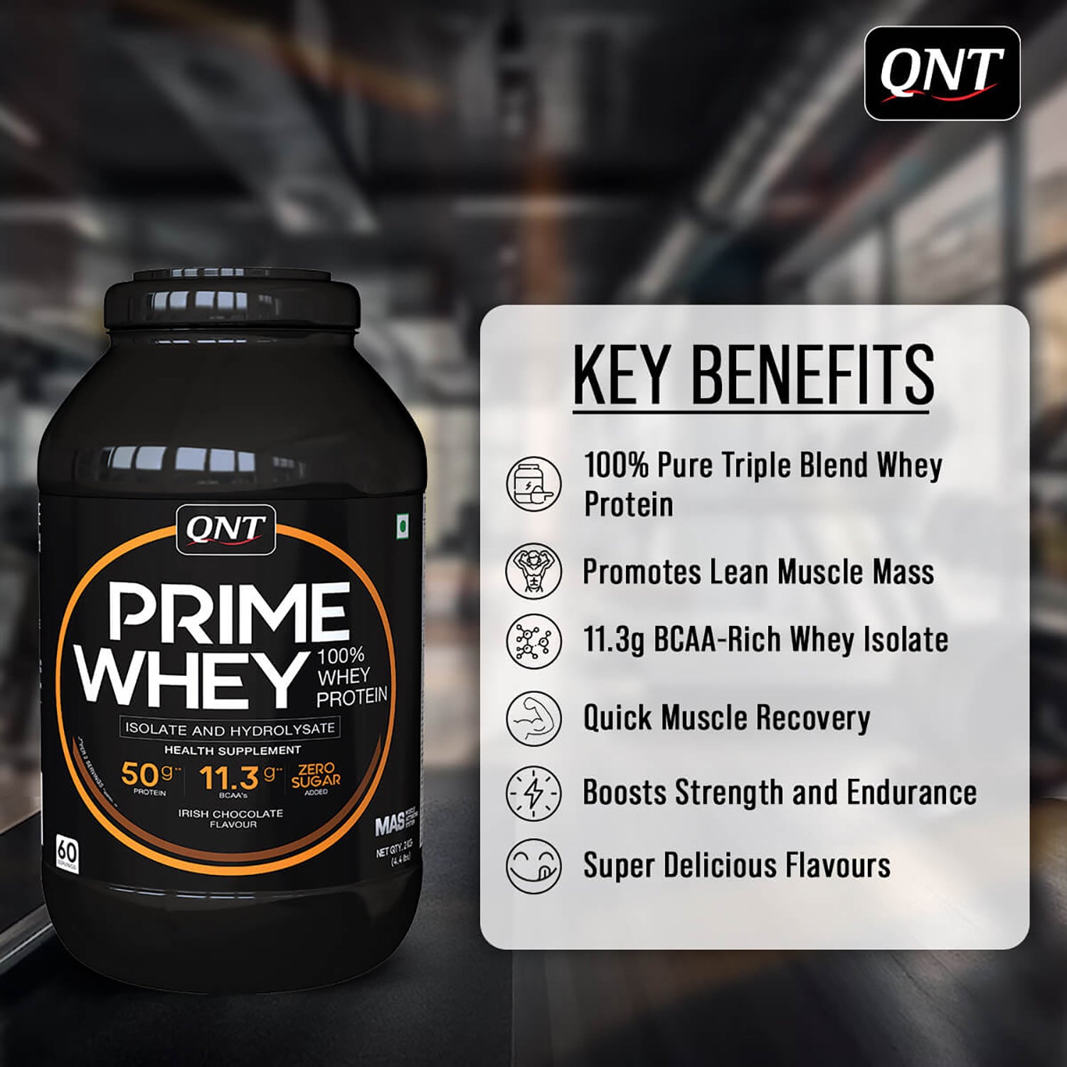 QNT Prime Whey Triple Blend Isolate Protein