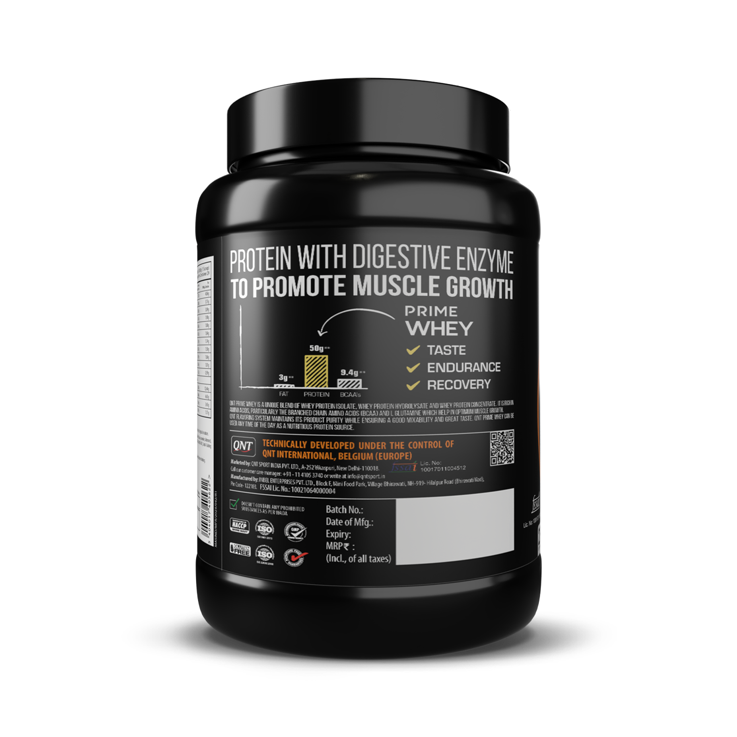 QNT Prime Whey Triple Blend Isolate Protein