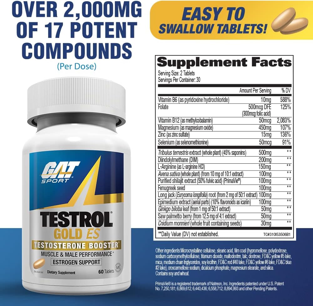 GAT Testrol Gold ES Testosterone Booster