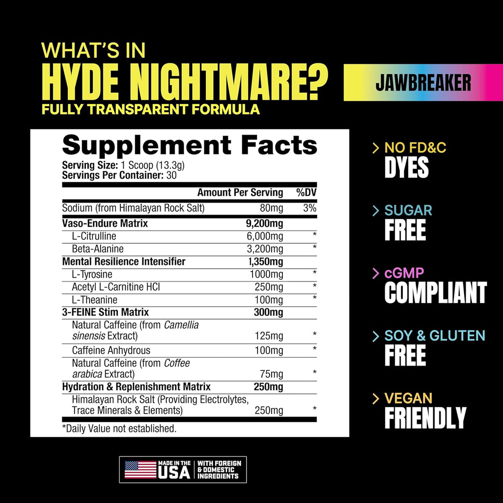 Hyde Nightmare Preworkout