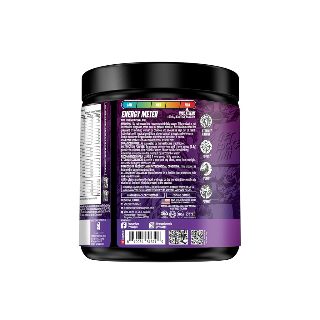 Hyde Xtreme Preworkout