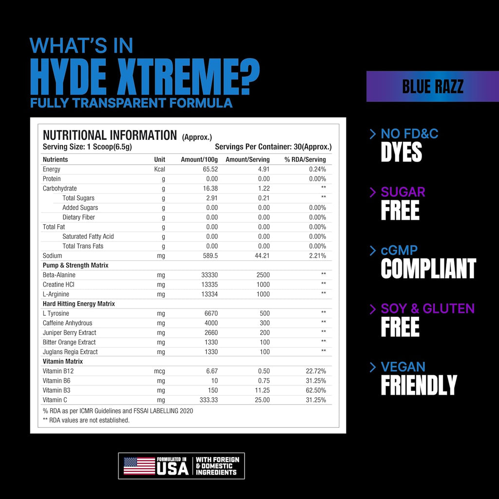 Hyde Xtreme Preworkout