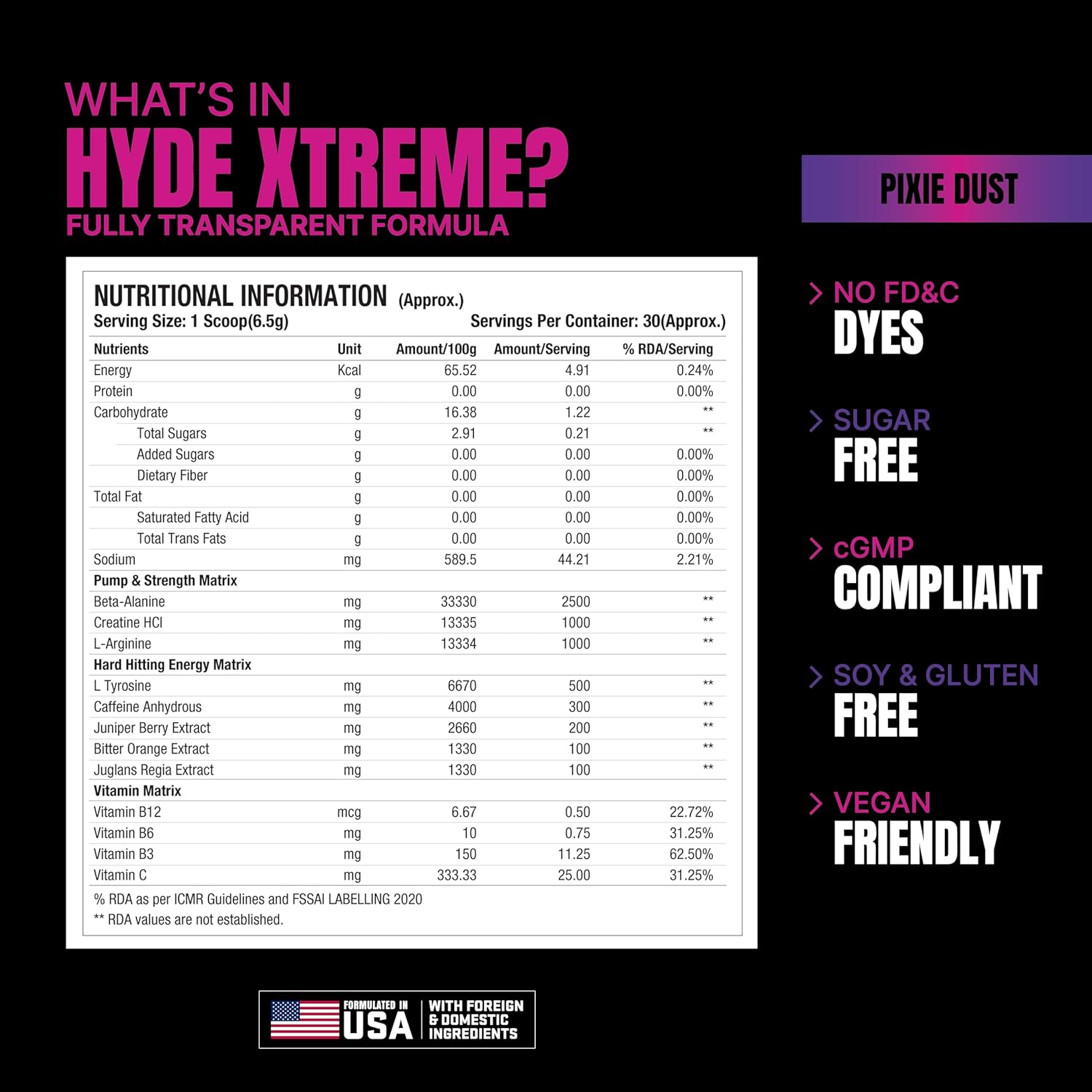 Hyde Xtreme Preworkout