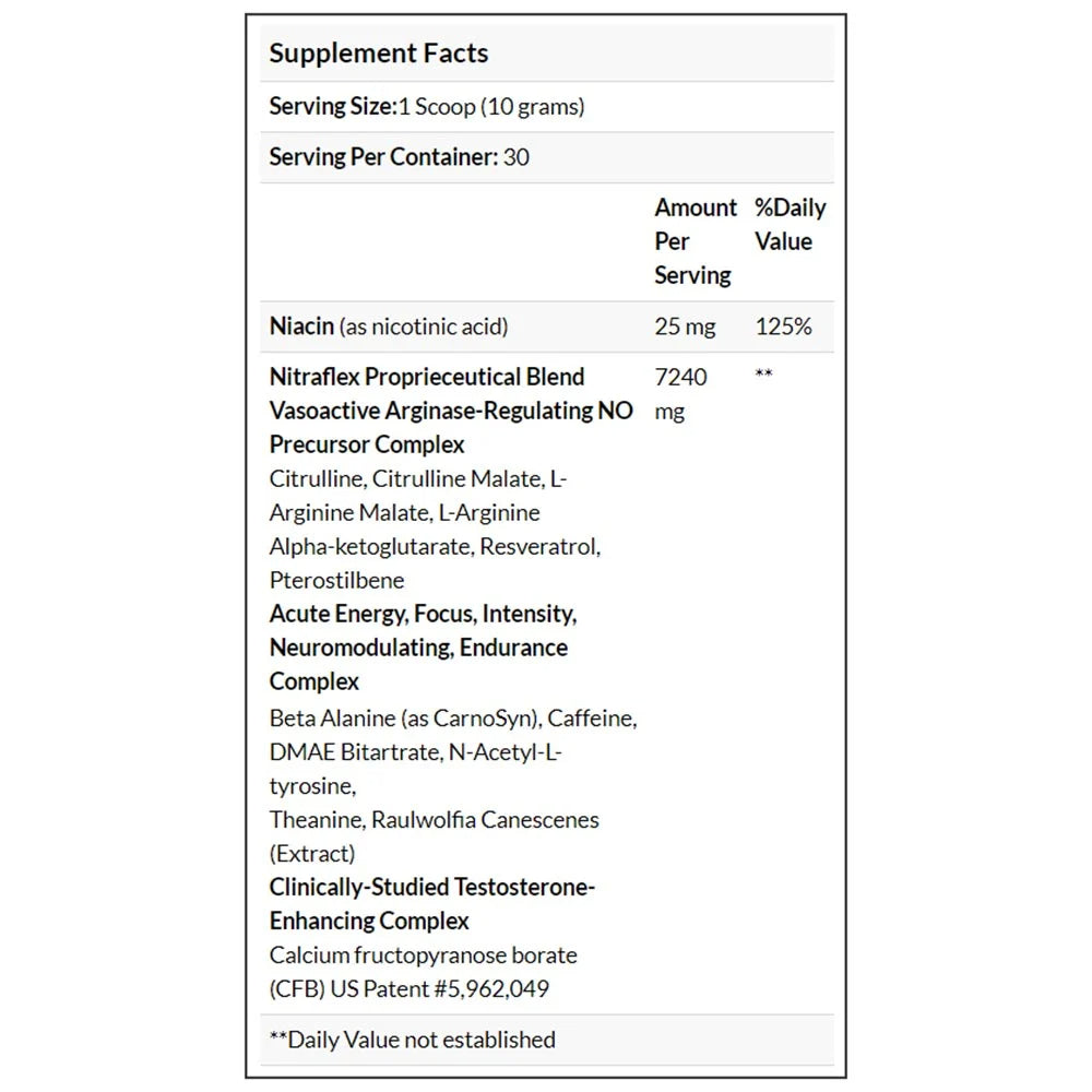 GAT Nitraflex Hyperemia & Testosterone Enhancing Powder