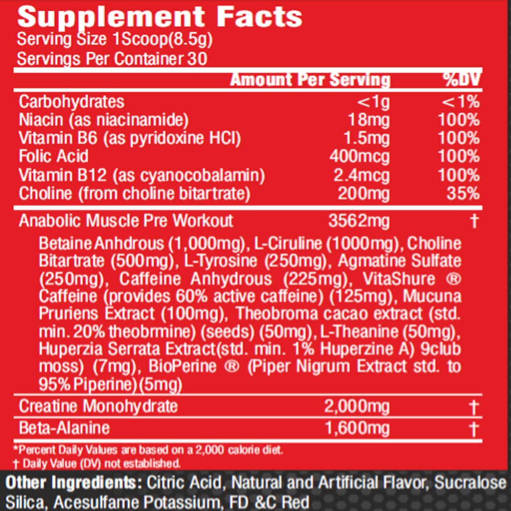 Anabolic Muscle – Pre Workout