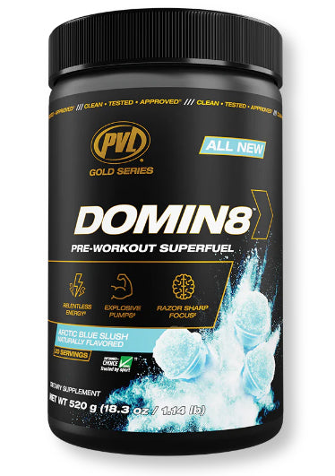 PVL Gold Series Domin8 Pre Workout Superfuel