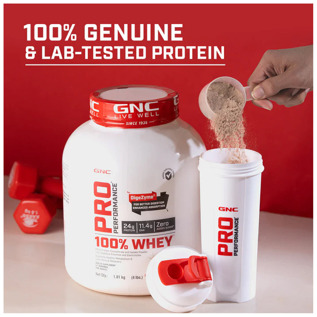 GNC 100% Whey Protein | Faster Recovery & Lean Muscle Gains | Informed Choice Certified