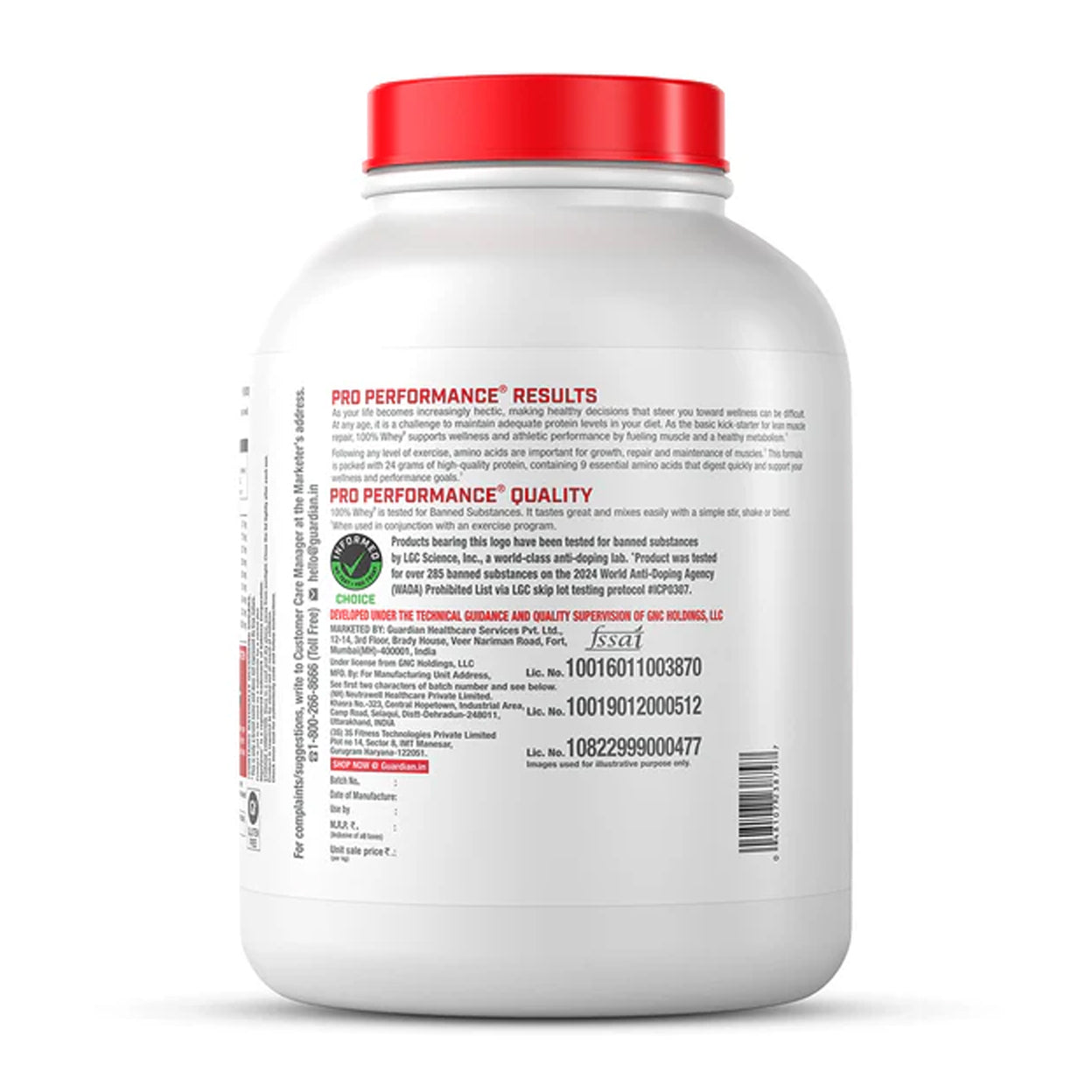 GNC 100% Whey Protein | Faster Recovery & Lean Muscle Gains | Informed Choice Certified