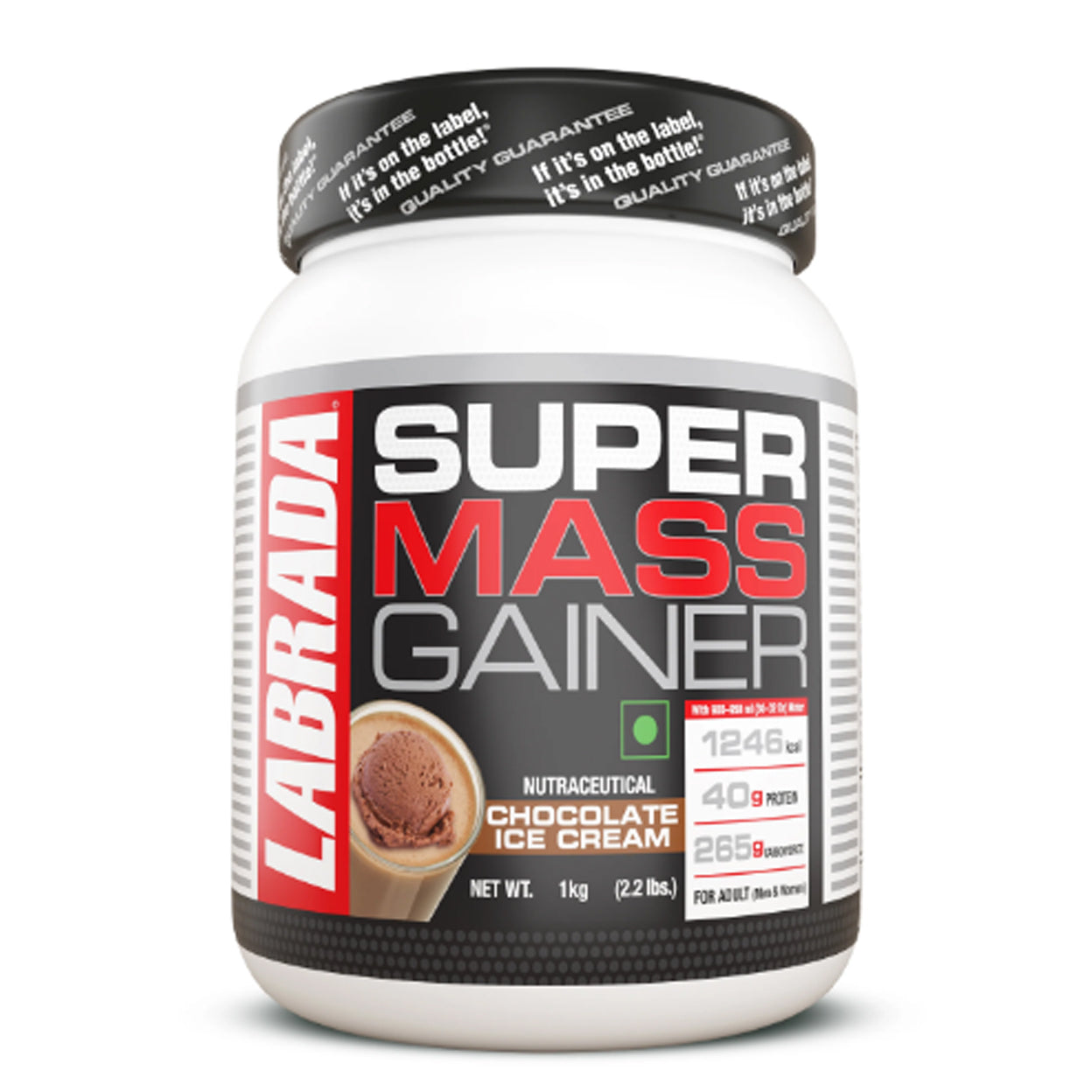 Labrada Super Mass Gainer Protein Powder with L-glutamine & Creatine Monohydrate
