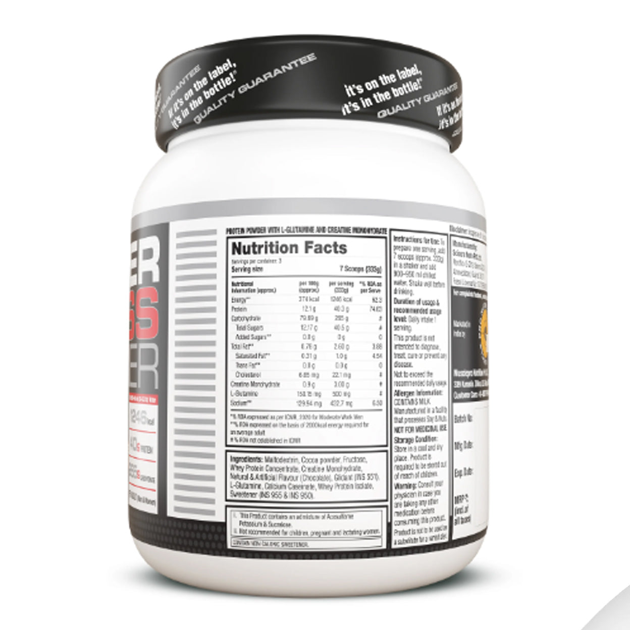 Labrada Super Mass Gainer Protein Powder with L-glutamine & Creatine Monohydrate
