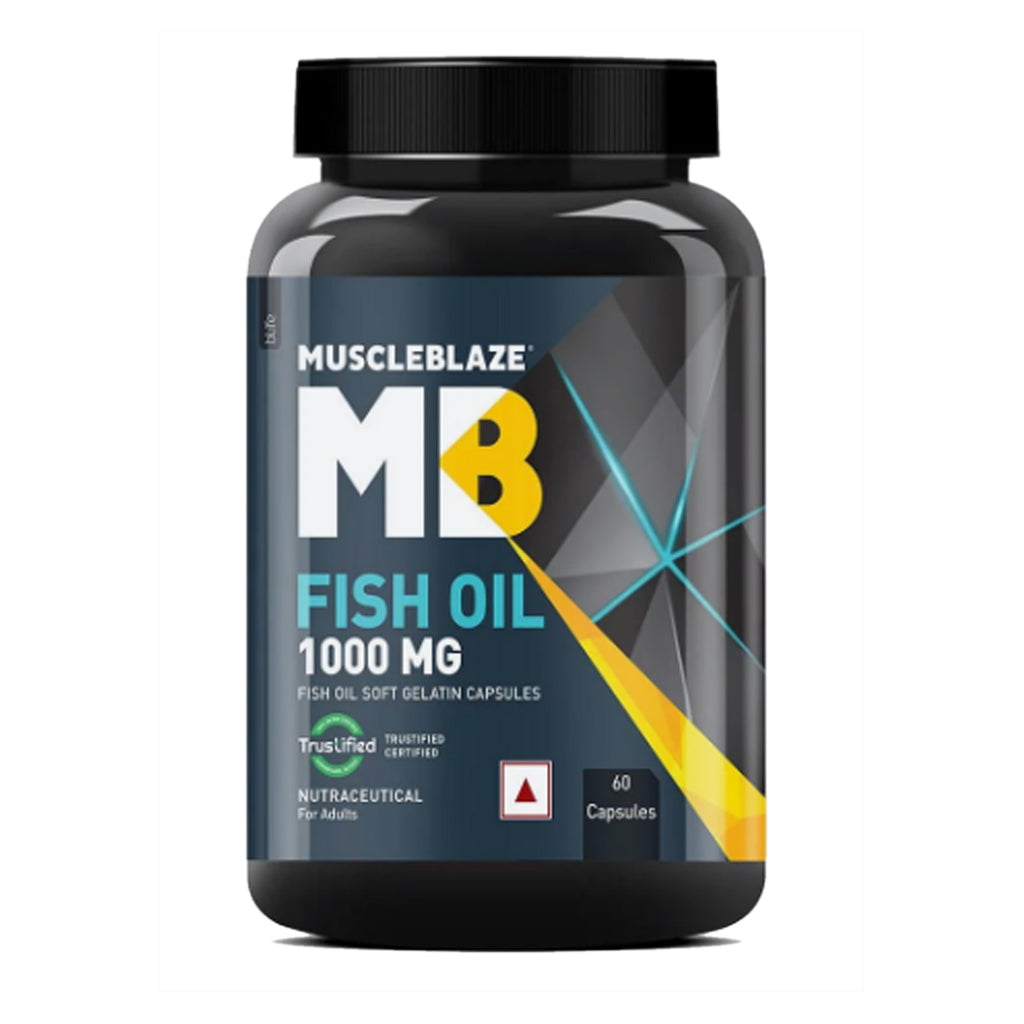 MuscleBlaze Omega 3 Fish Oil (1000 mg) with 180mg EPA and 120mg DHA