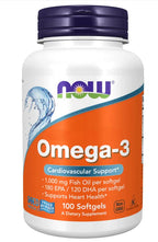 Now Omega-3 1000mg Fish Oil, Softgels
