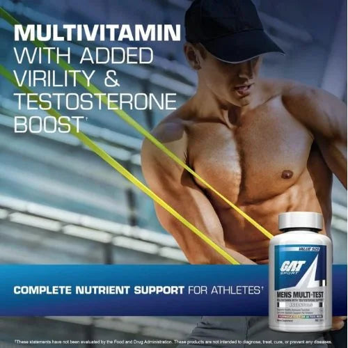GAT Mens Multi+Test Multivitamin with Testosterone Support