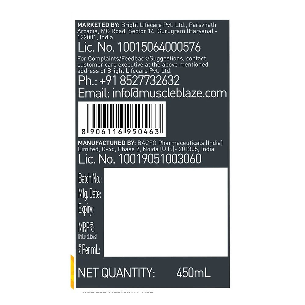 MuscleBlaze Liquid L-Carnitine