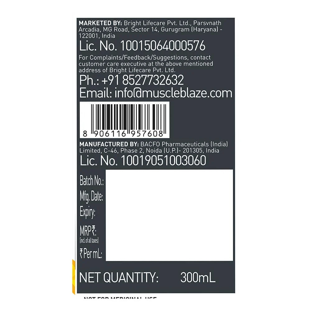 MuscleBlaze Liquid L-Carnitine