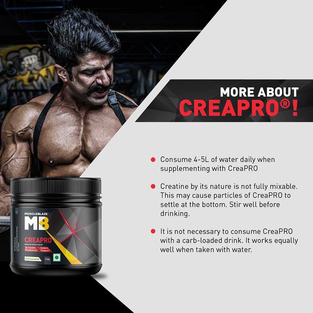 MuscleBlaze CreaPRO Creatine with Creapure® Powder