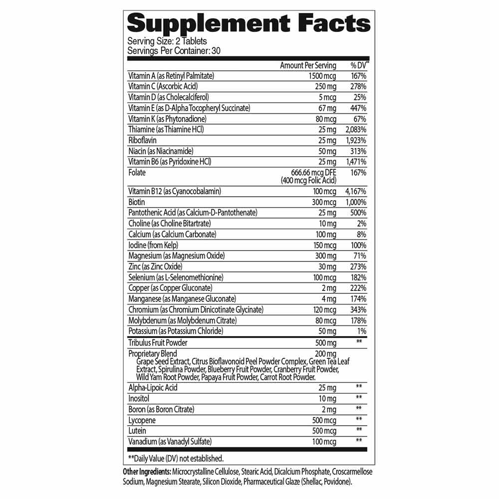GAT Mens Multi+Test Multivitamin with Testosterone Support