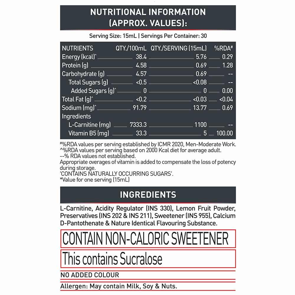 MuscleBlaze Liquid L-Carnitine