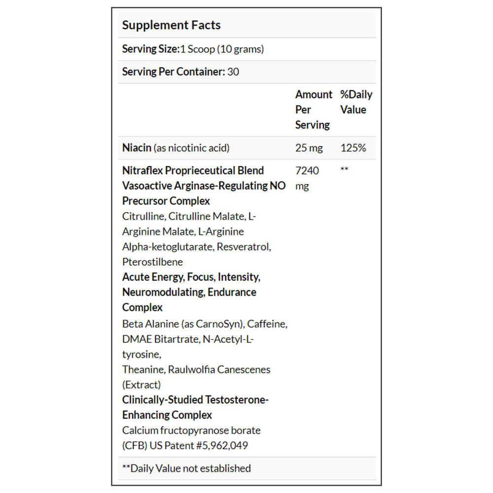 GAT Nitraflex Hyperemia & Testosterone Enhancing Powder