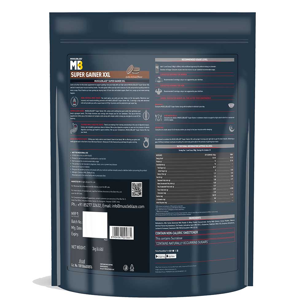 MuscleBlaze Super Gainer XXL Weight Gainer