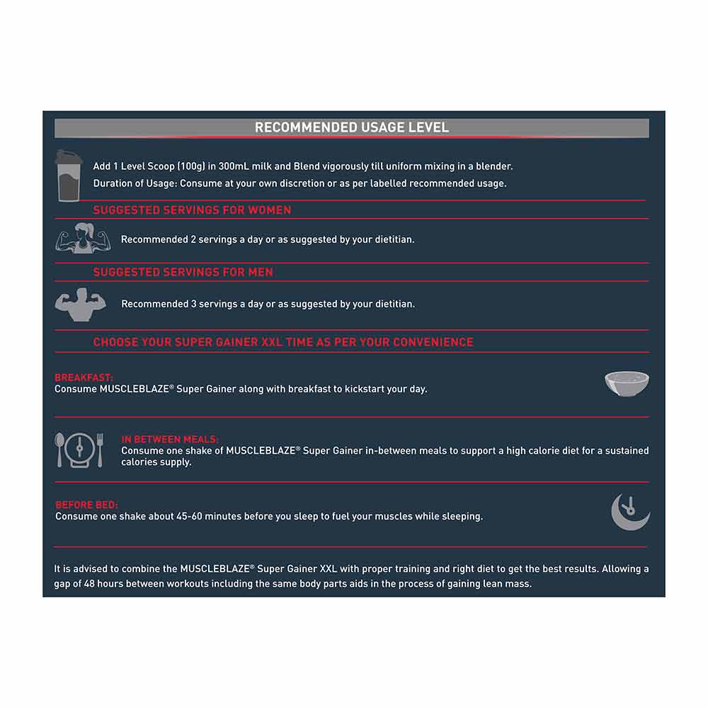 MuscleBlaze Super Gainer XXL Weight Gainer