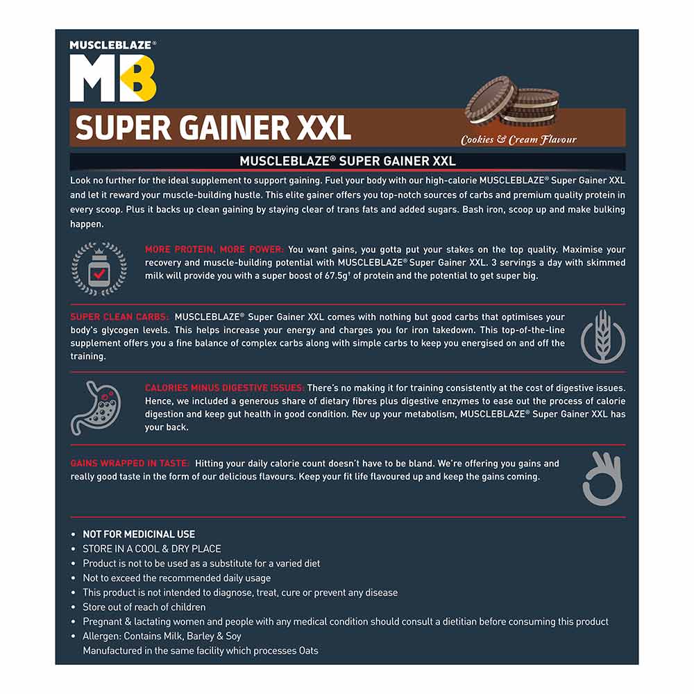 MuscleBlaze Super Gainer XXL Weight Gainer