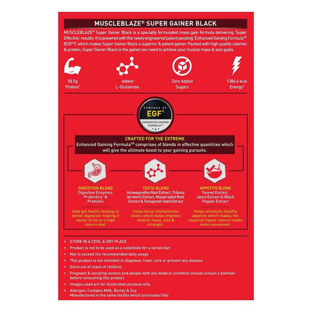 MuscleBlaze Super Gainer Black