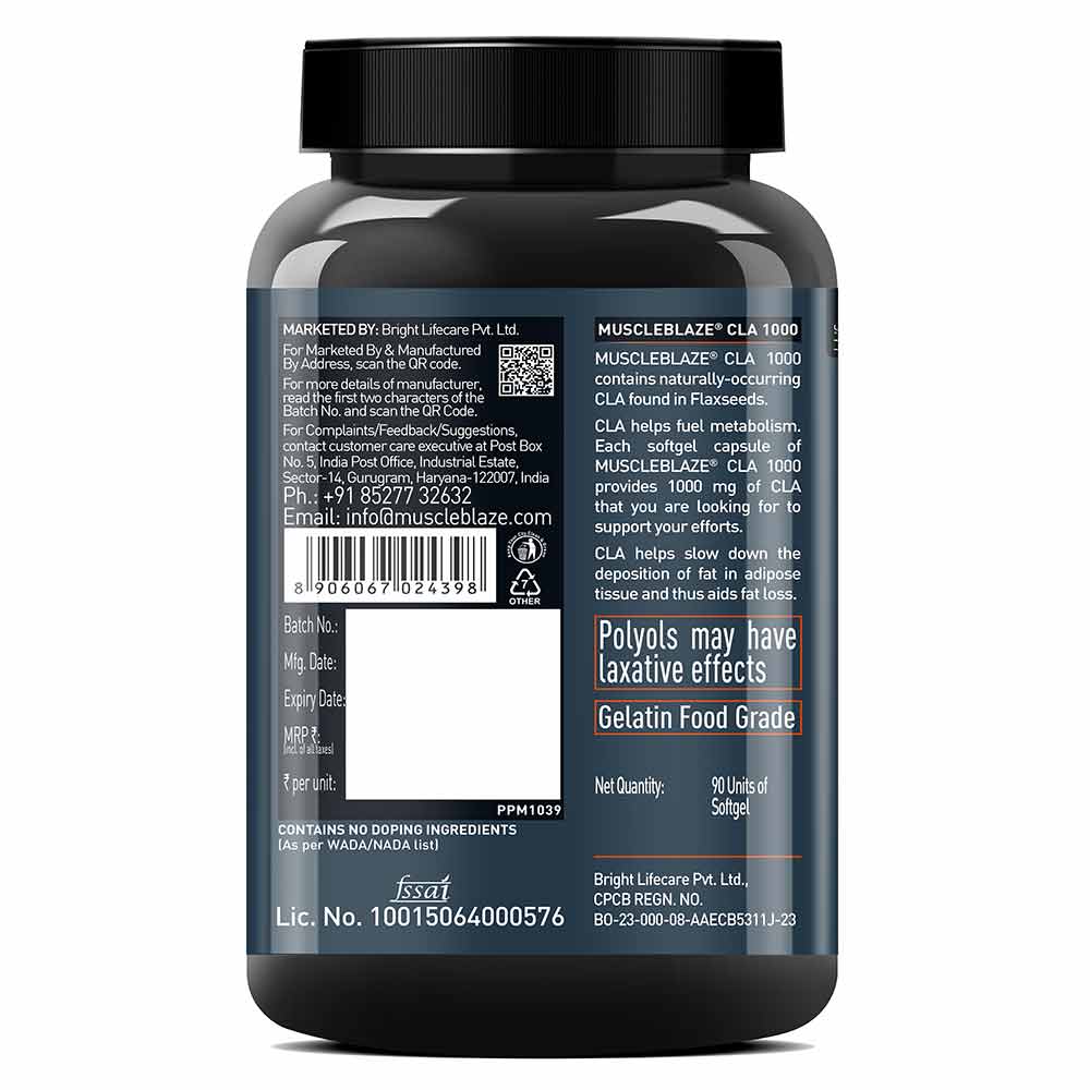 MuscleBlaze CLA 1000 Fat Burner